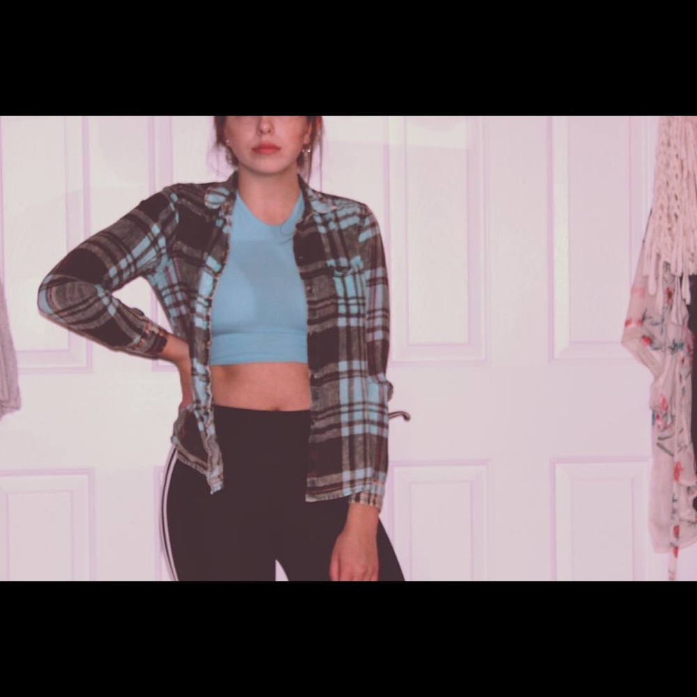Brown & blue light weight flannel